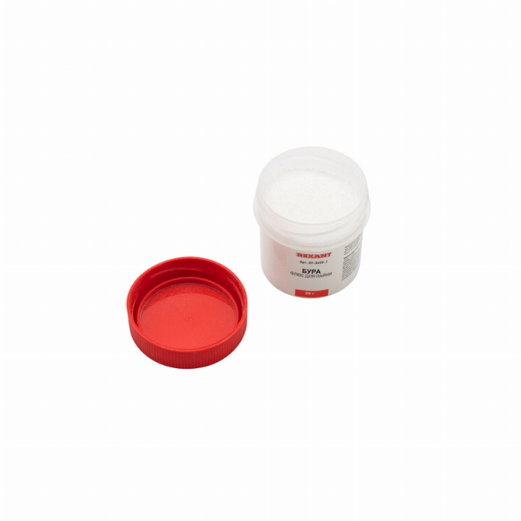 Флюс для пайки REXANT, БУРА, 20 г, банка, блистер