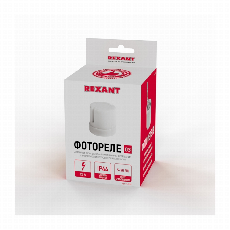Фотореле 03 5-50 Лк 25 А IP44 REXANT