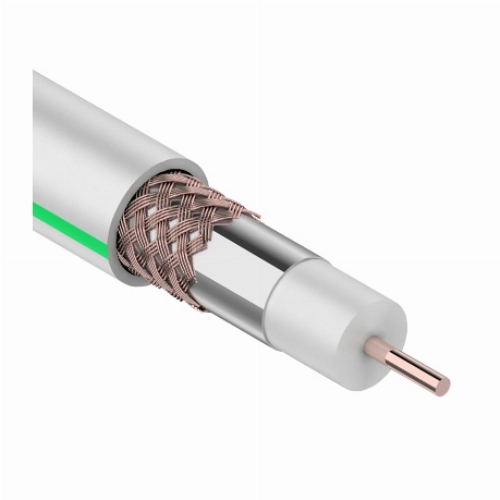 Кабель коаксиальный PROconnect SAT 703B, 75 Ом, CCS/Al/Al, 75%, бухта 20 м, белый