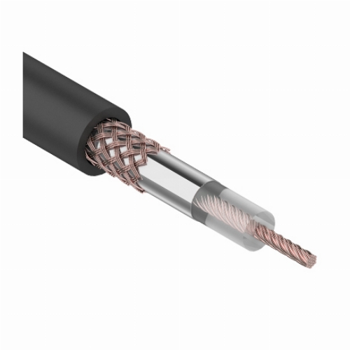 Кабель коаксиальный RG-58 A/U, 50 Ом, Cu/Al/Cu, 64%, 100 м, INDOOR, черный, REXANT