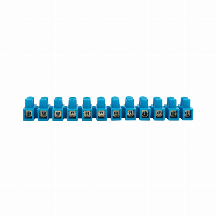 Клеммная винтовая колодка KВ-16 6-16, ток 30 A, полиэтилен синий REXANT (10 шт./уп.)