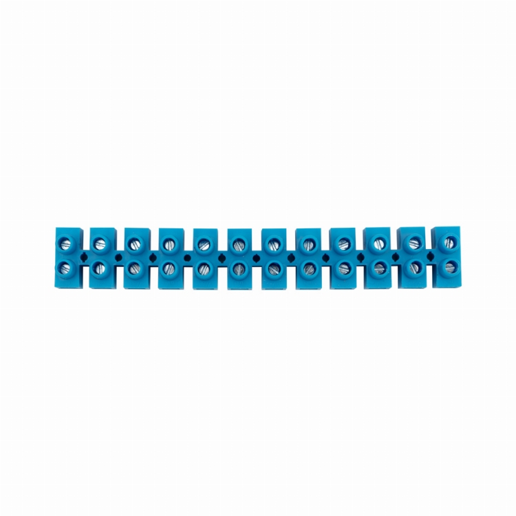 Клеммная винтовая колодка KВ-16 6-16, ток 30 A, полиэтилен синий REXANT (10 шт./уп.)