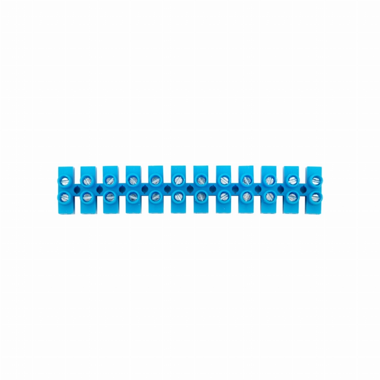 Клеммная винтовая колодка KВ-4 1,5-4, ток 3 A, полиэтилен синий REXANT (10 шт./уп.)