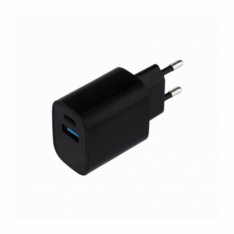 Сетевое зарядное устройство REXANT USB + Type-C, 5V, 2.4 A, черное