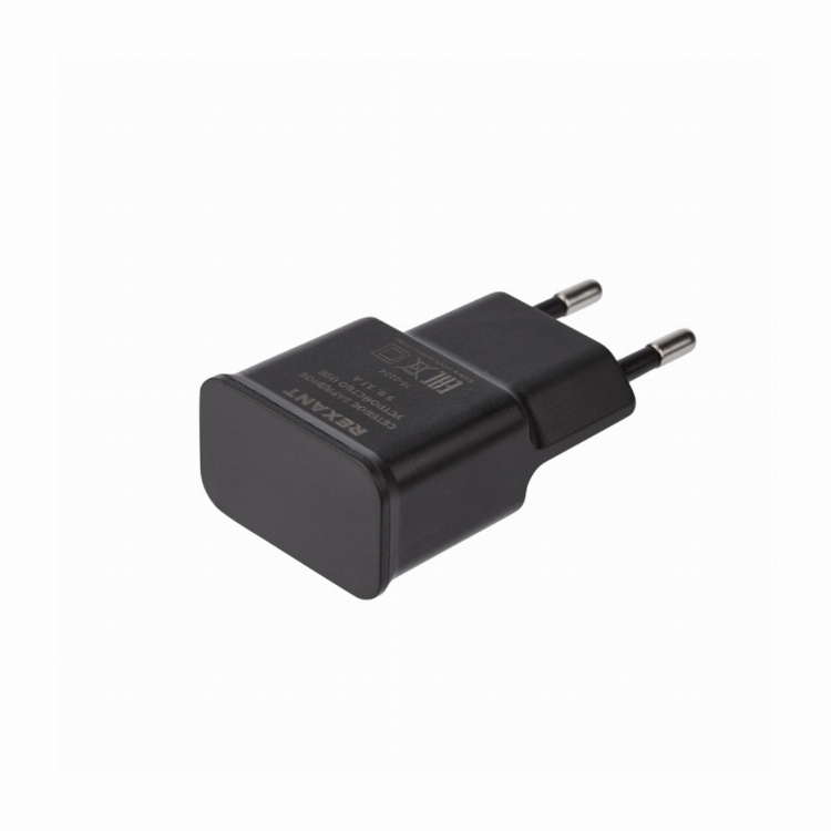 Сетевое зарядное устройство REXANT USB, 5V, 2.1 A, черное