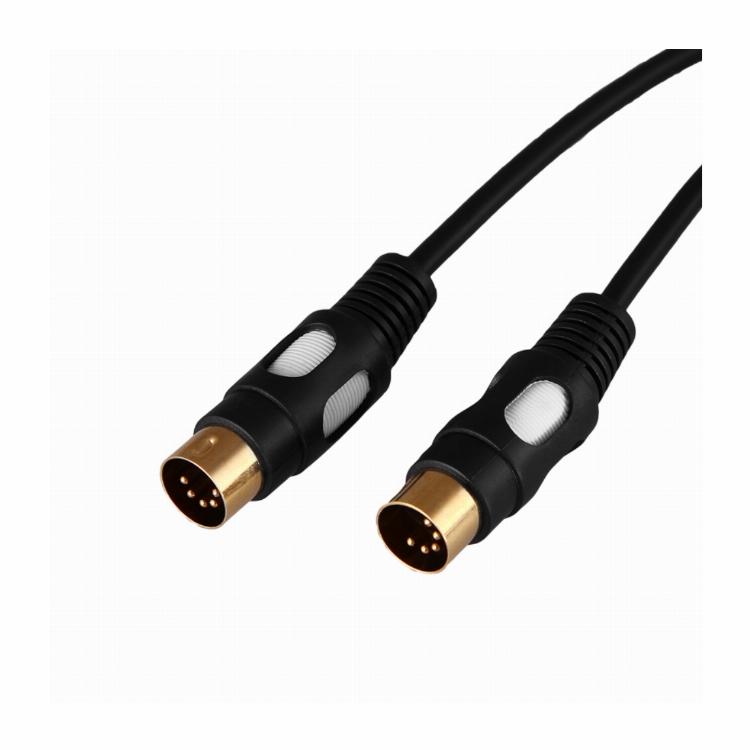 Шнур DIN 5 Pin - DIN 5 Pin, длина 1,5 метра (GOLD) REXANT