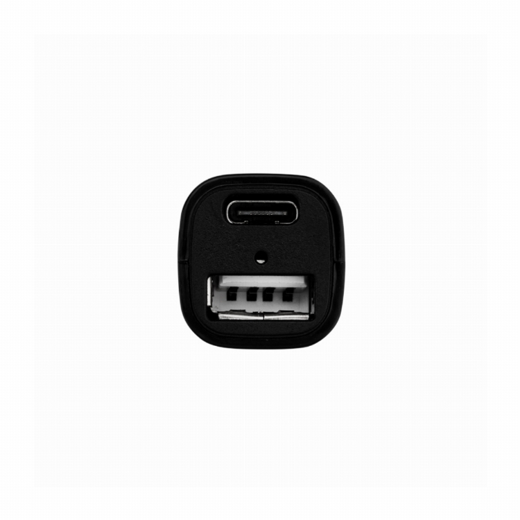 Зарядное устройство в прикуриватель REXANT USB x Type-C, 18W, с Quick charge, черное